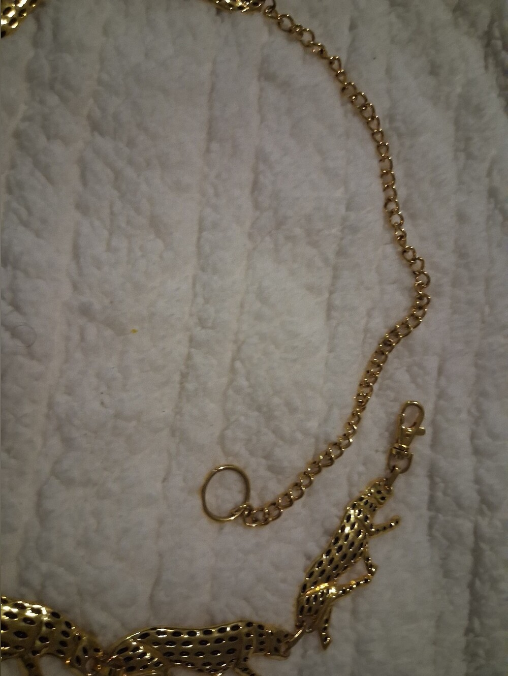Vintage Signed “NI 97” Jaguar Gold Chain Belt Excellent Vintage Condition - Picture 5 of 13